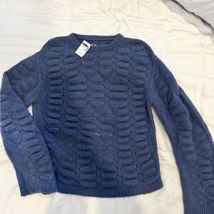 RICK OWENS | Bubble Sweater Navy Blue | Medium